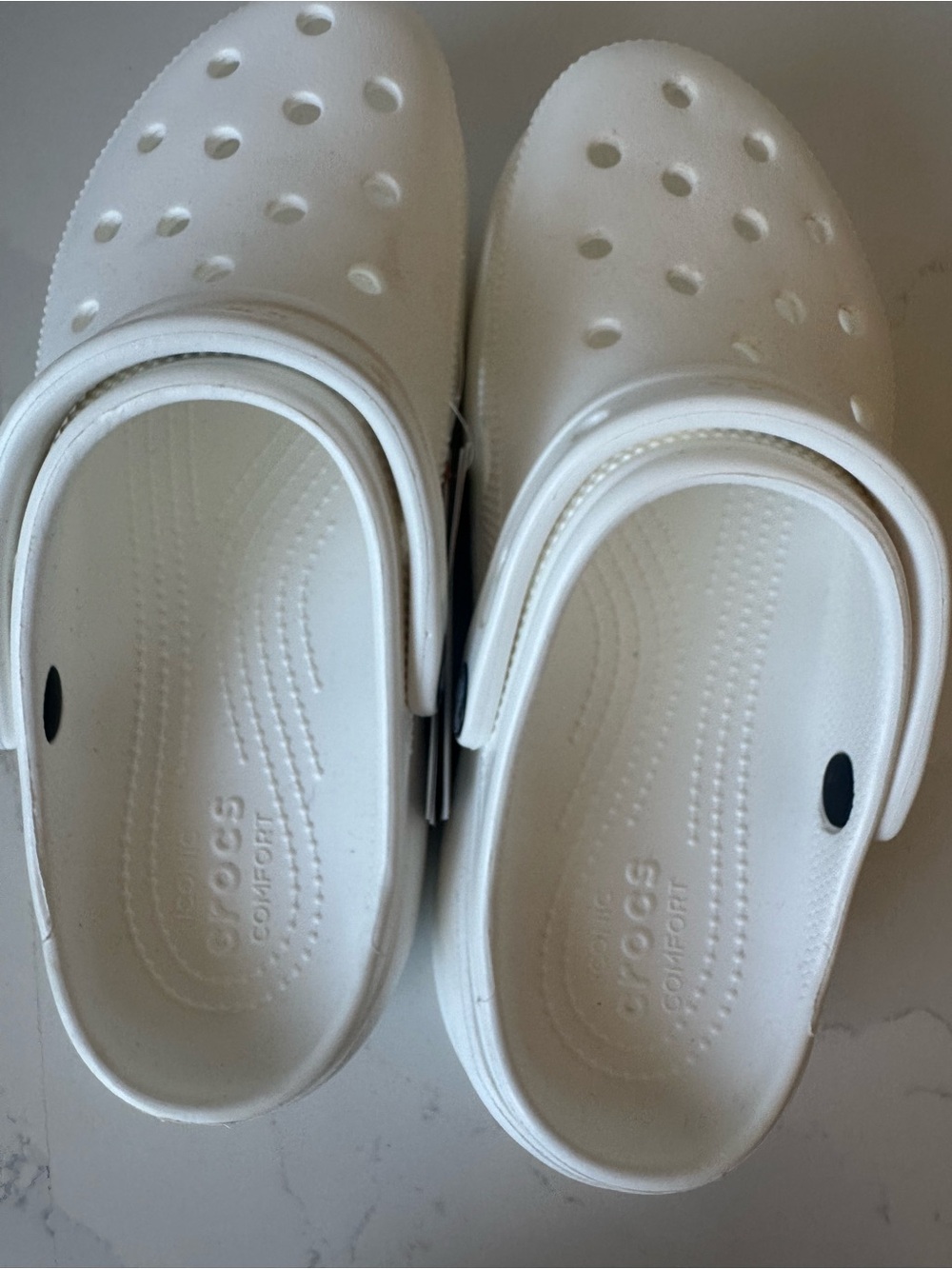 NWT Crocs Classic Platform Clog White - Picture 6 of 7